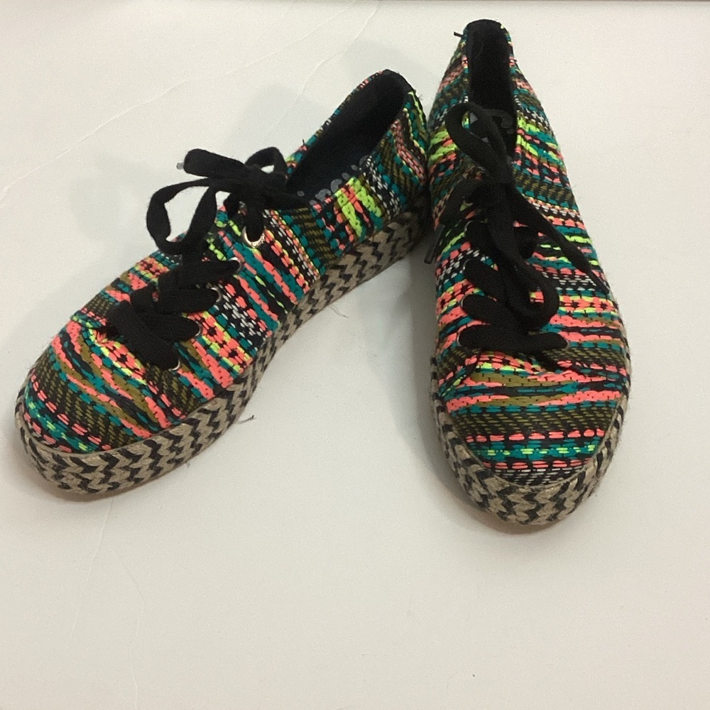 Circus by Sam Edelman Multicolor Striped Espadrille Sneakers 8